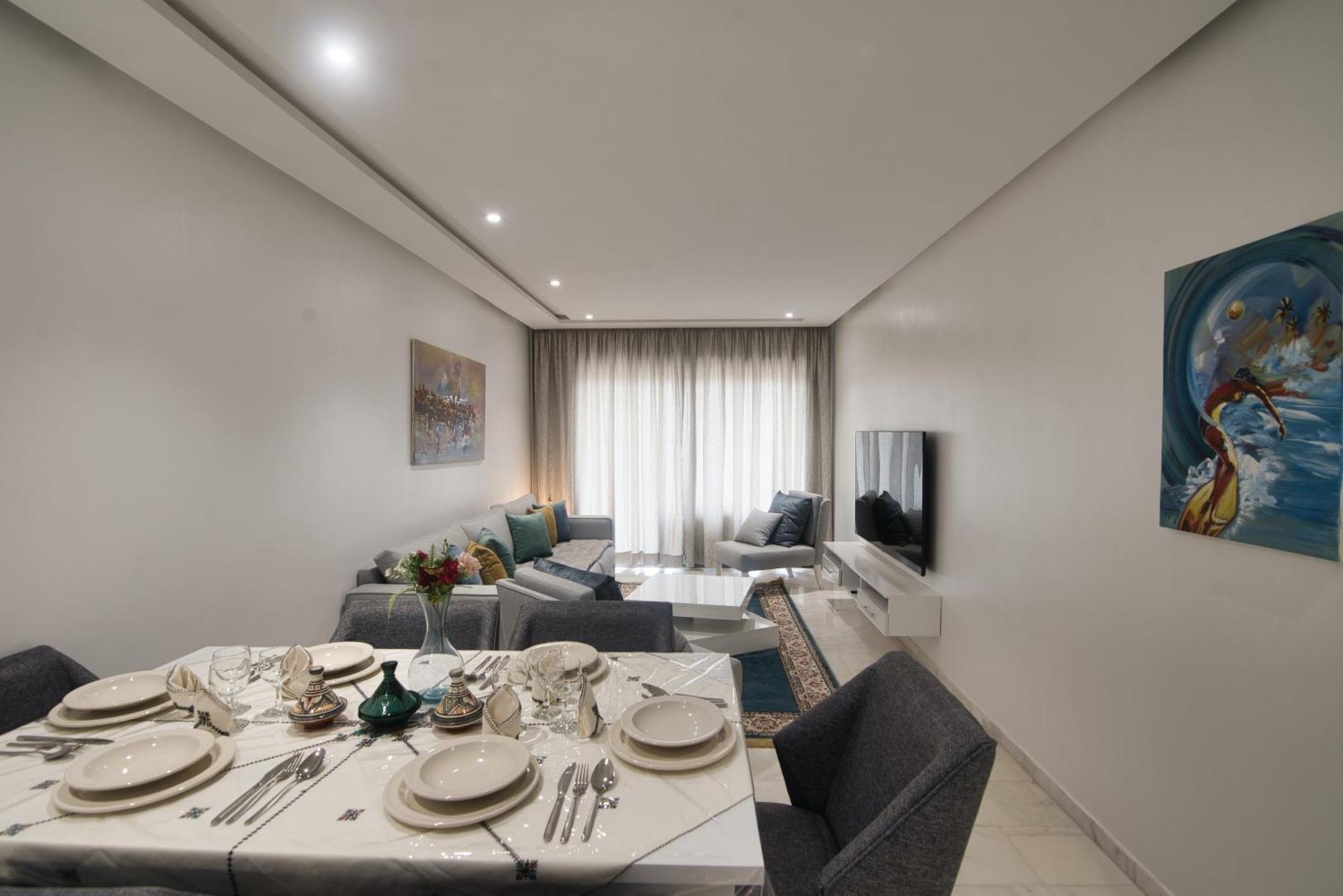 New Sea Front Apartment 135Mq With Unlimited Wi-Fi Агадир Екстериор снимка